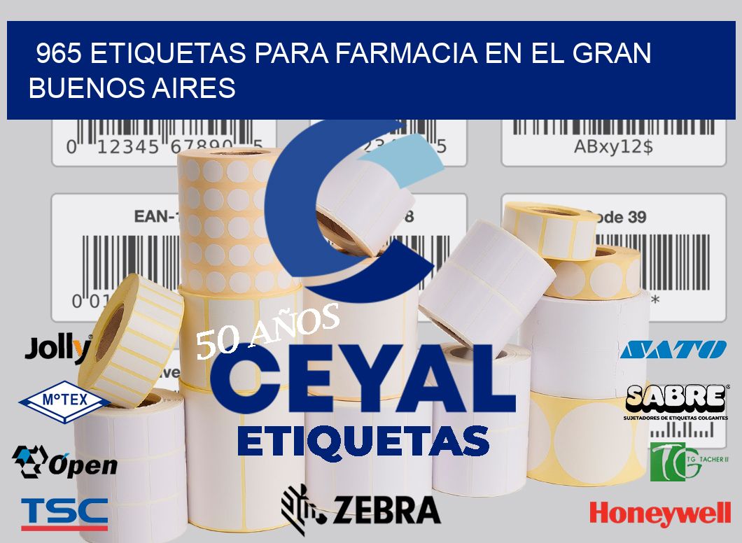 965 ETIQUETAS PARA FARMACIA EN EL GRAN BUENOS AIRES
