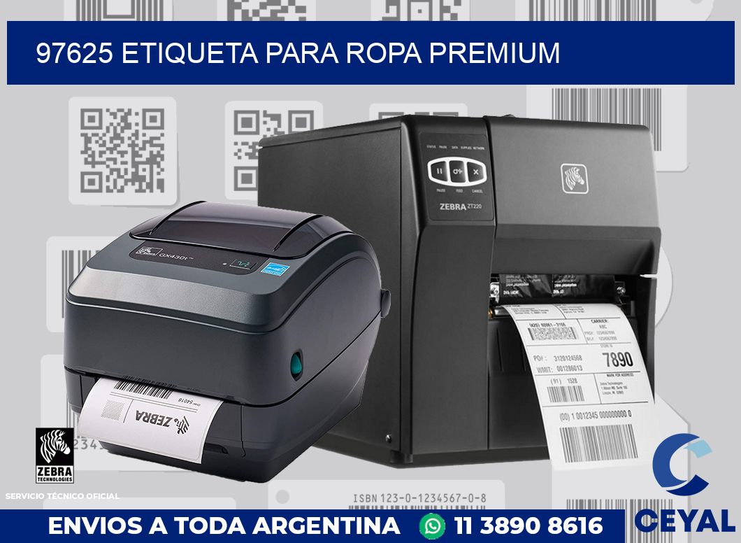 97625 ETIQUETA PARA ROPA PREMIUM