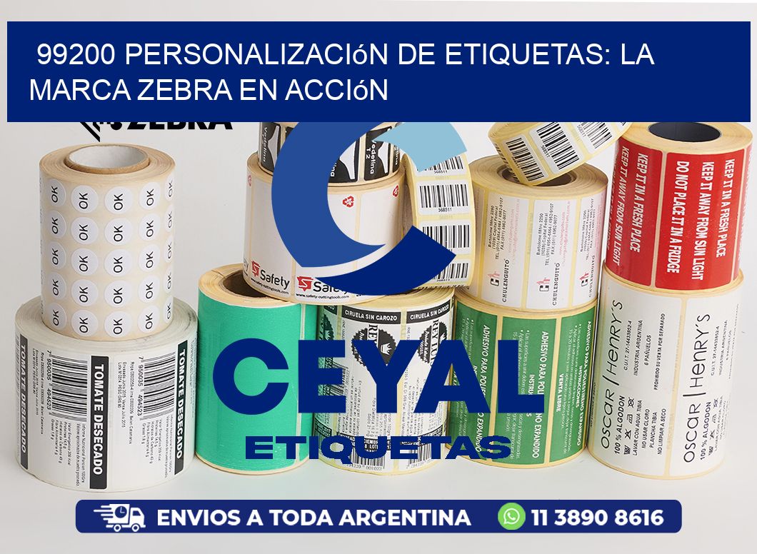 99200 Personalización de Etiquetas: La Marca Zebra en Acción