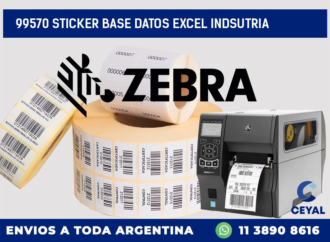 99570 sticker base datos excel indsutria