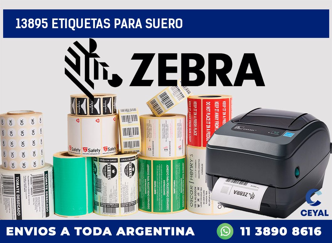 13895 ETIQUETAS PARA SUERO