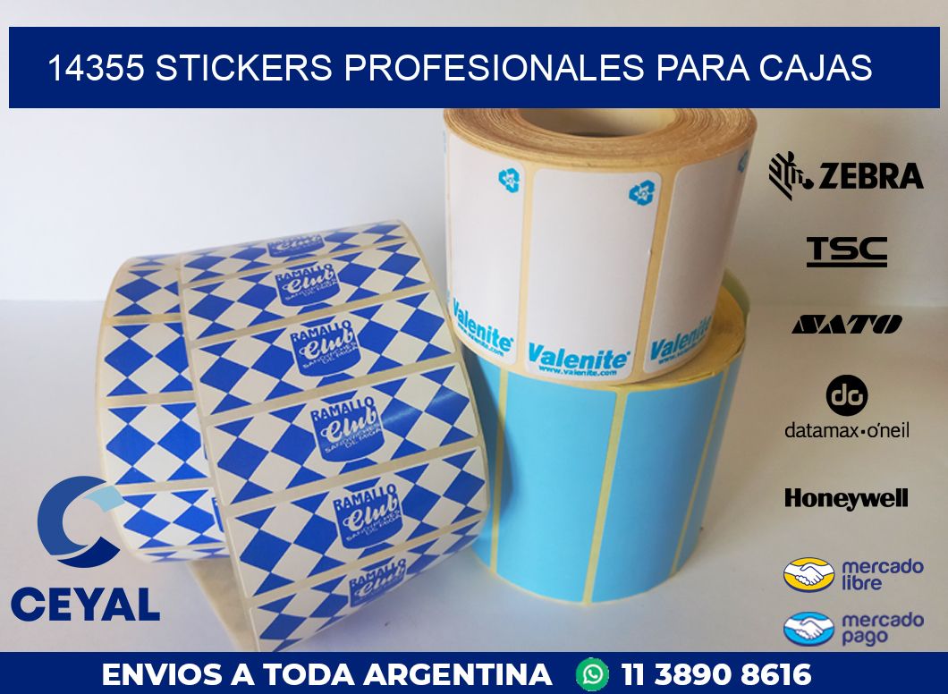 14355 STICKERS PROFESIONALES PARA CAJAS