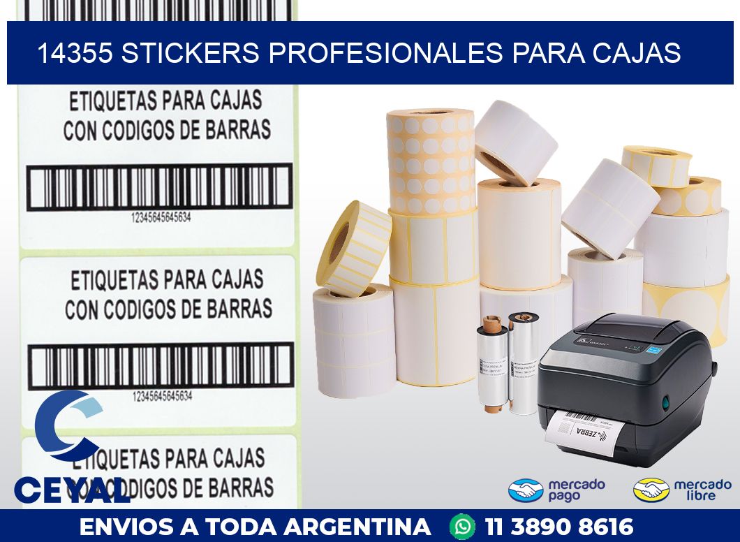 14355 STICKERS PROFESIONALES PARA CAJAS