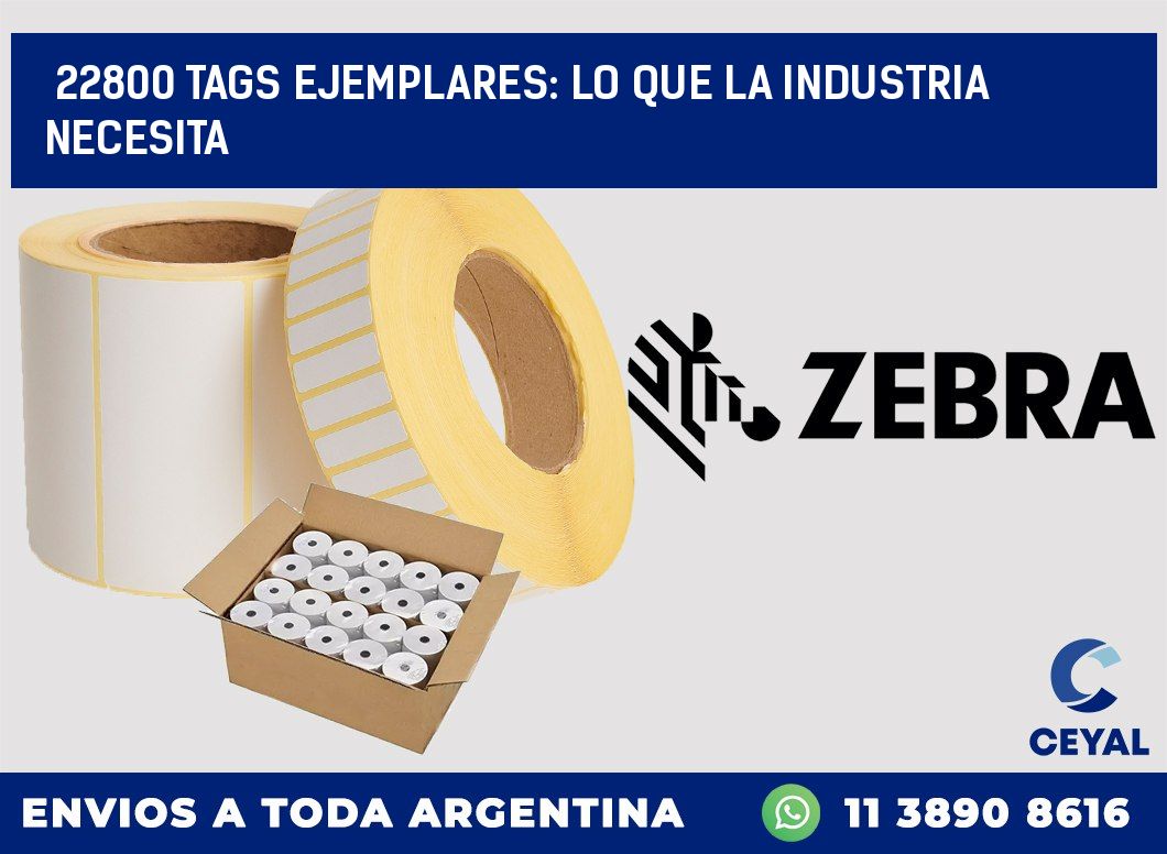 22800 TAGS EJEMPLARES: LO QUE LA INDUSTRIA NECESITA