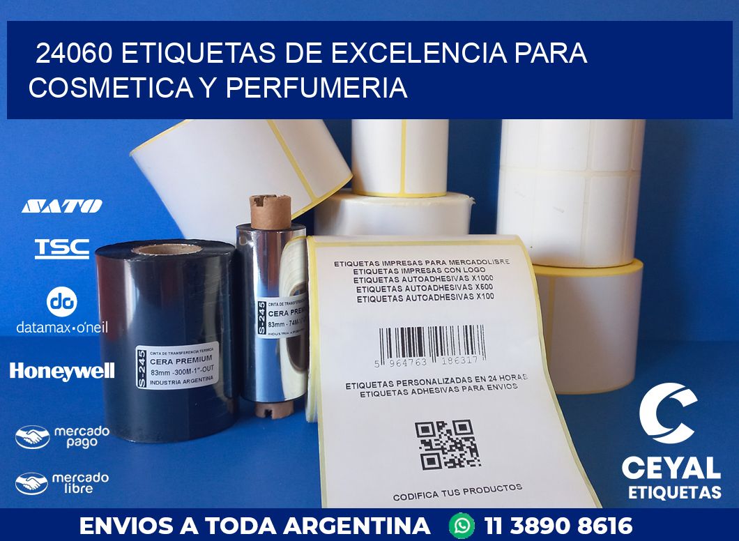 24060 ETIQUETAS DE EXCELENCIA PARA COSMETICA Y PERFUMERIA