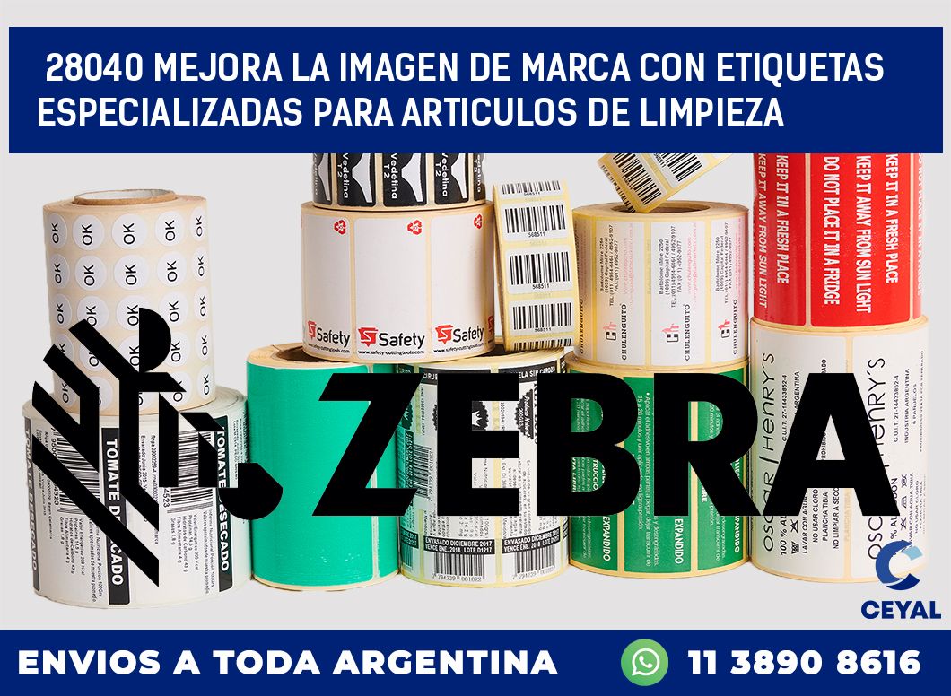 28040 MEJORA LA IMAGEN DE MARCA CON ETIQUETAS ESPECIALIZADAS PARA ARTICULOS DE LIMPIEZA