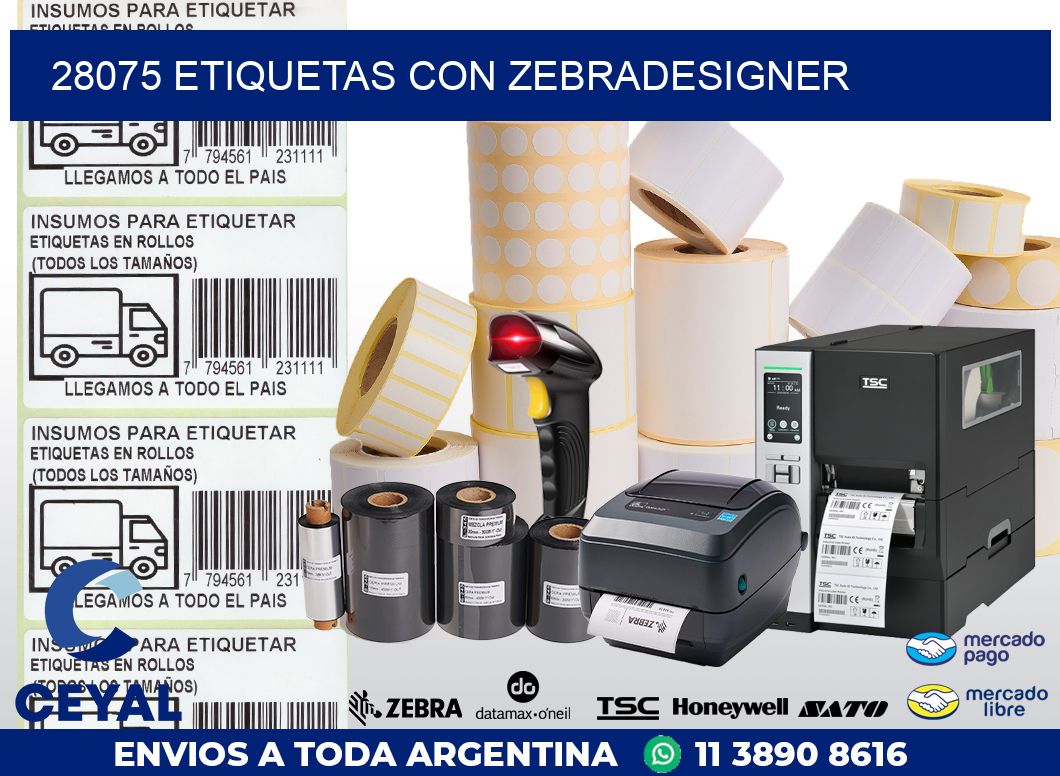 28075 ETIQUETAS CON ZEBRADESIGNER