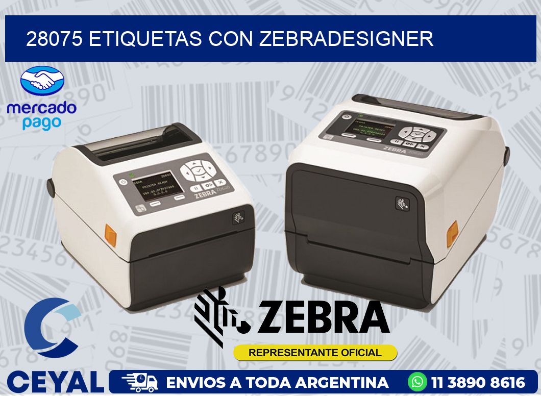28075 ETIQUETAS CON ZEBRADESIGNER