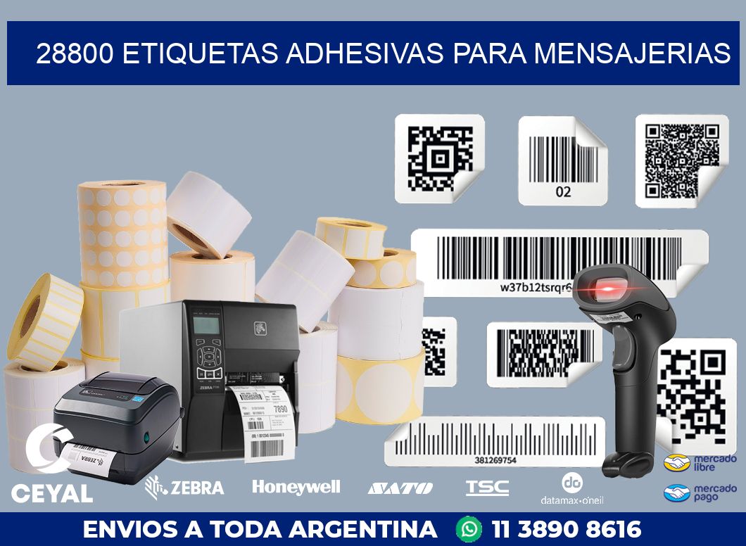 28800 ETIQUETAS ADHESIVAS PARA MENSAJERIAS