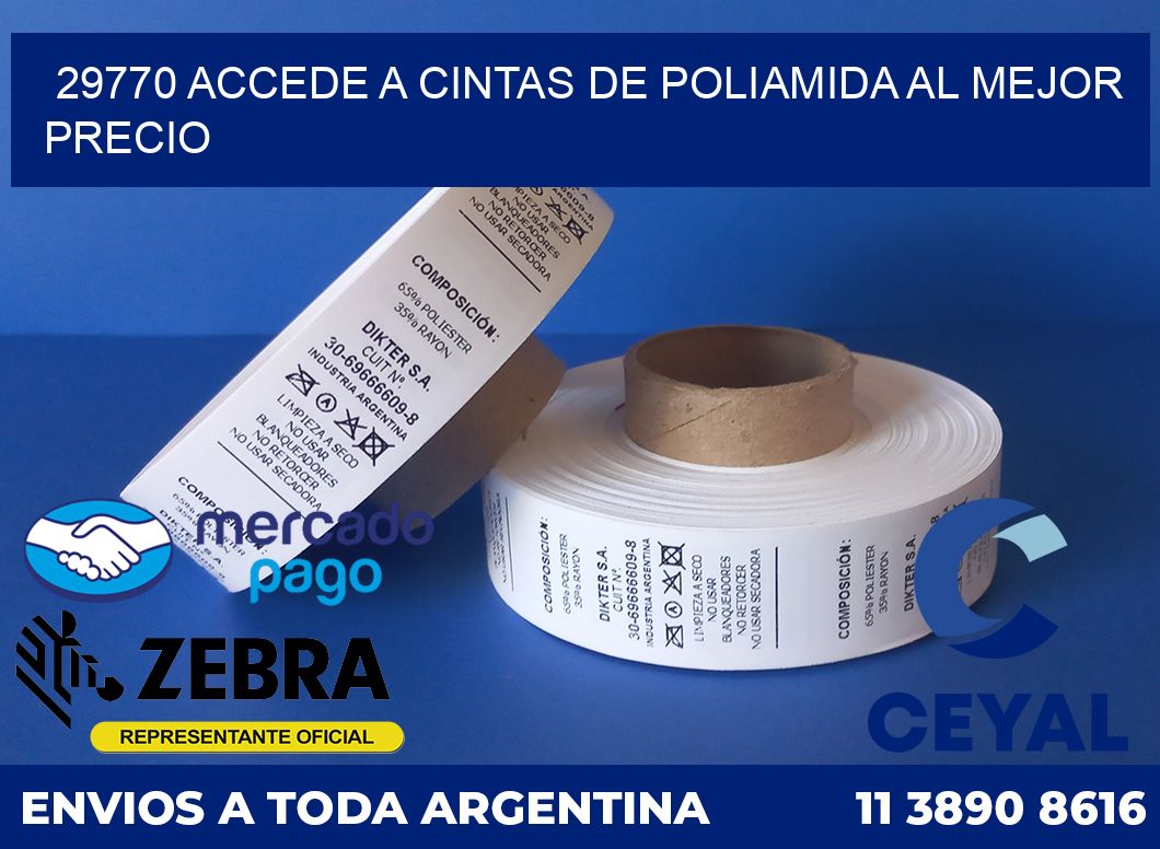 29770 ACCEDE A CINTAS DE POLIAMIDA AL MEJOR PRECIO