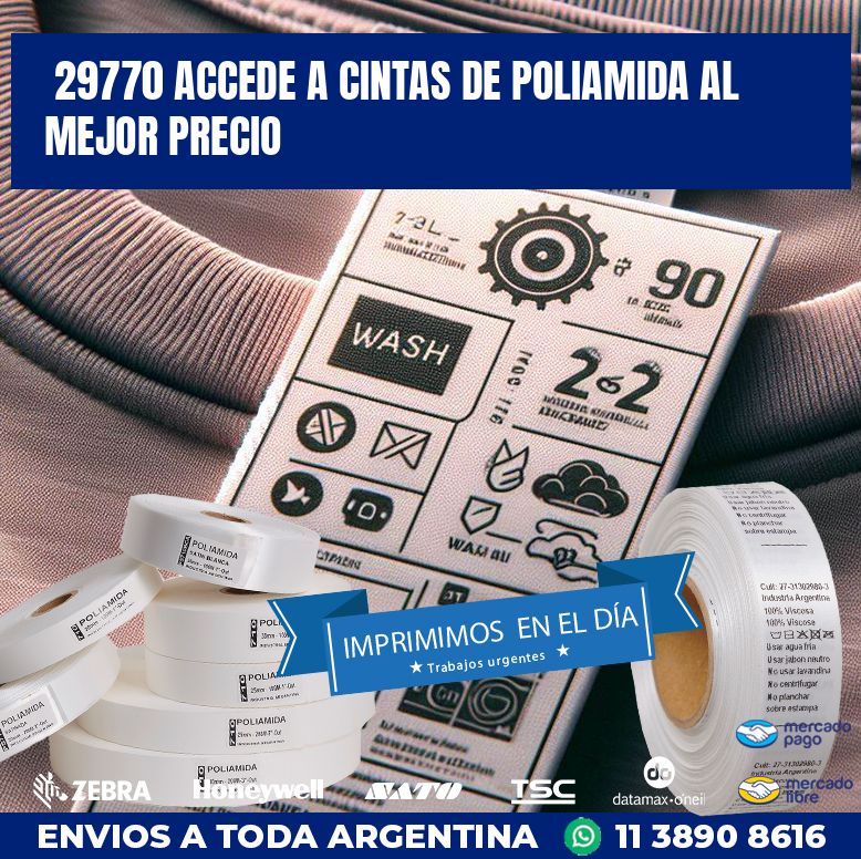 29770 ACCEDE A CINTAS DE POLIAMIDA AL MEJOR PRECIO
