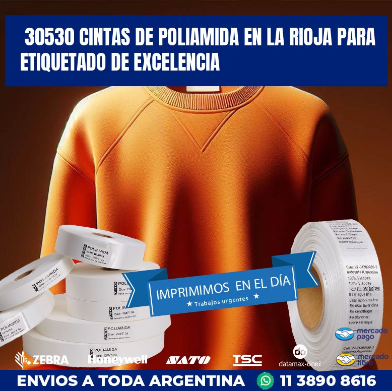 30530 CINTAS DE POLIAMIDA EN LA RIOJA PARA ETIQUETADO DE EXCELENCIA