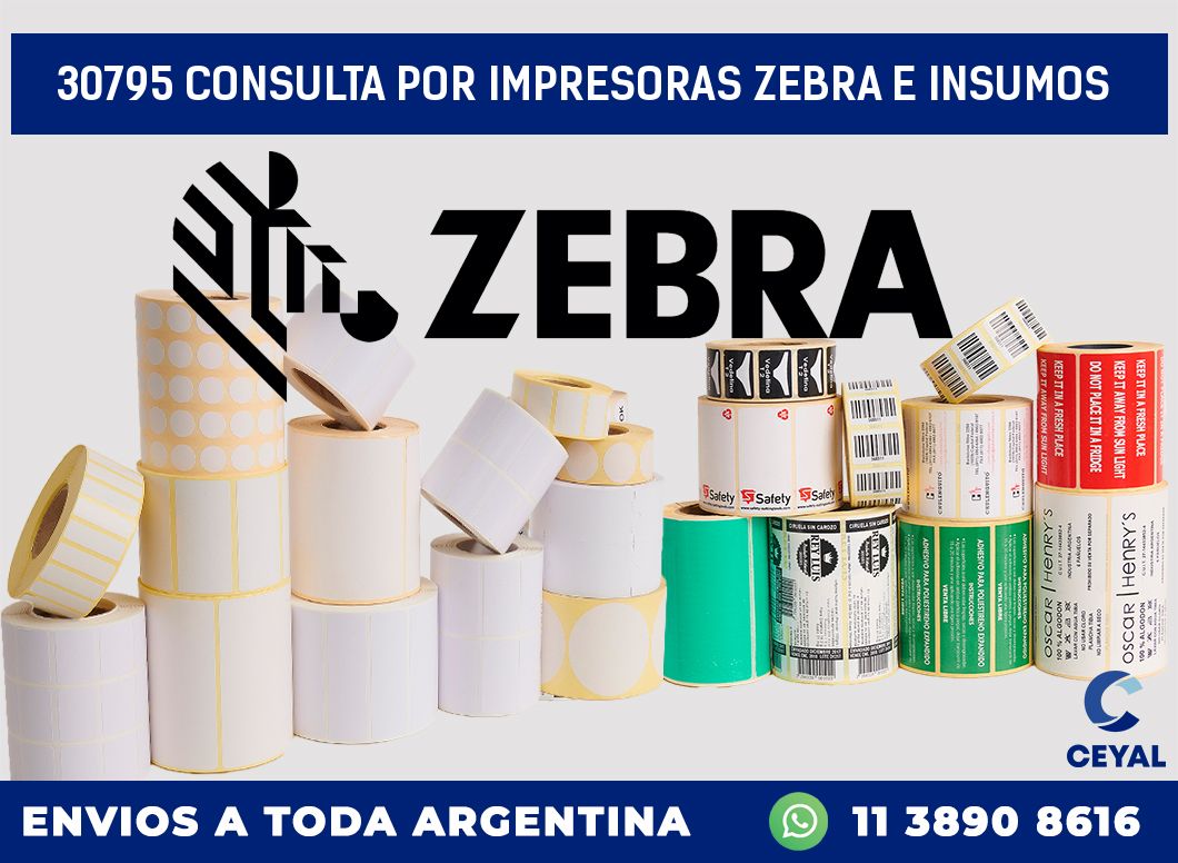 30795 CONSULTA POR IMPRESORAS ZEBRA E INSUMOS