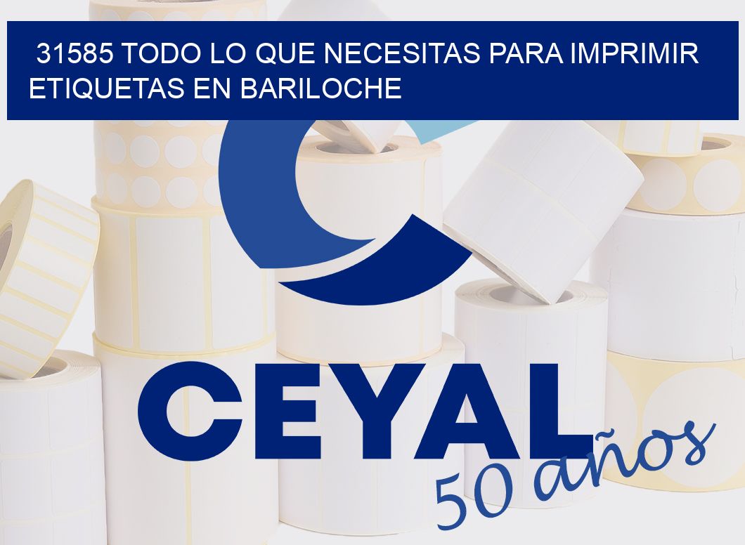 31585 TODO LO QUE NECESITAS PARA IMPRIMIR ETIQUETAS EN BARILOCHE