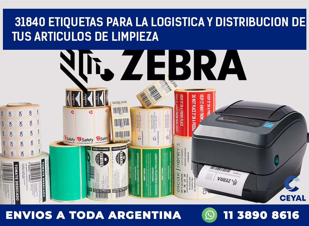 31840 ETIQUETAS PARA LA LOGISTICA Y DISTRIBUCION DE TUS ARTICULOS DE LIMPIEZA