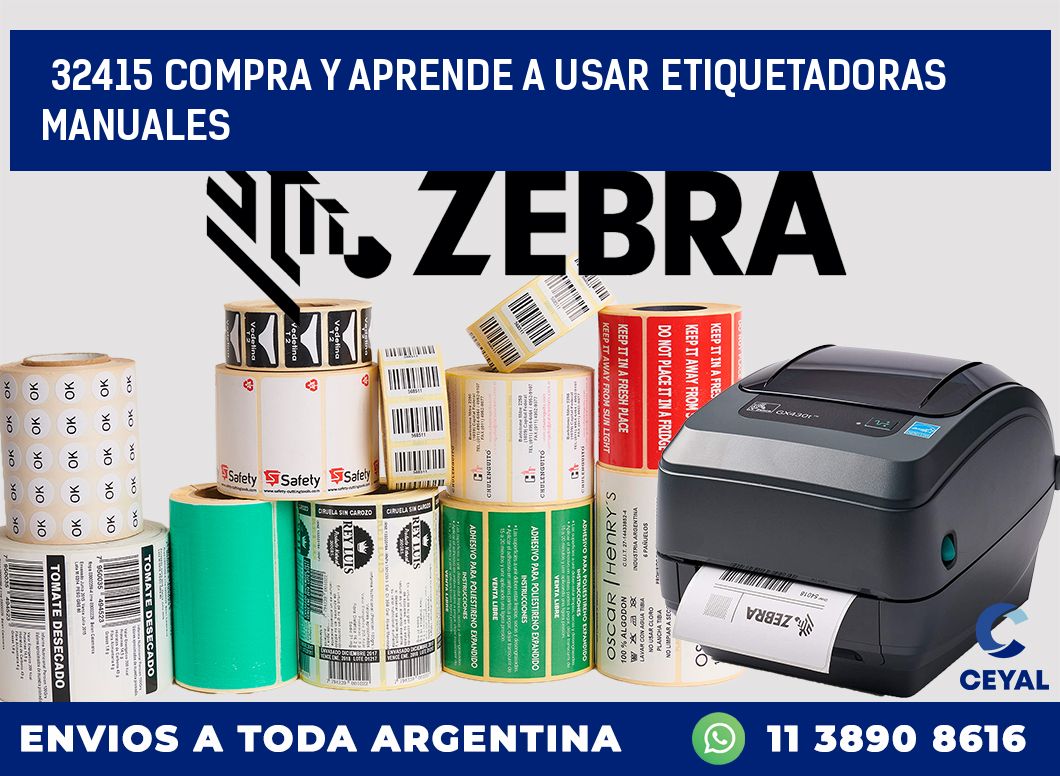 32415 COMPRA Y APRENDE A USAR ETIQUETADORAS MANUALES
