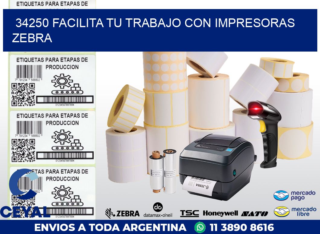 34250 FACILITA TU TRABAJO CON IMPRESORAS ZEBRA