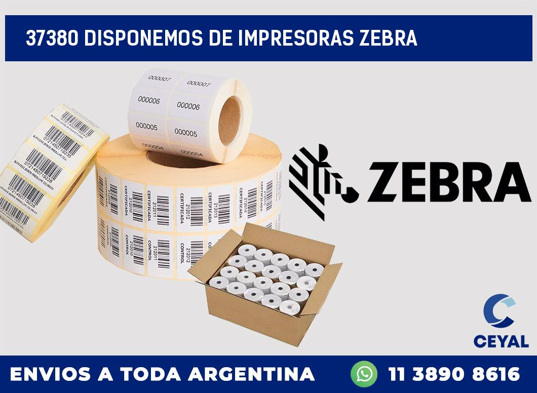 37380 DISPONEMOS DE IMPRESORAS ZEBRA
