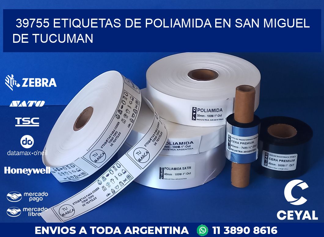 39755 ETIQUETAS DE POLIAMIDA EN SAN MIGUEL DE TUCUMAN