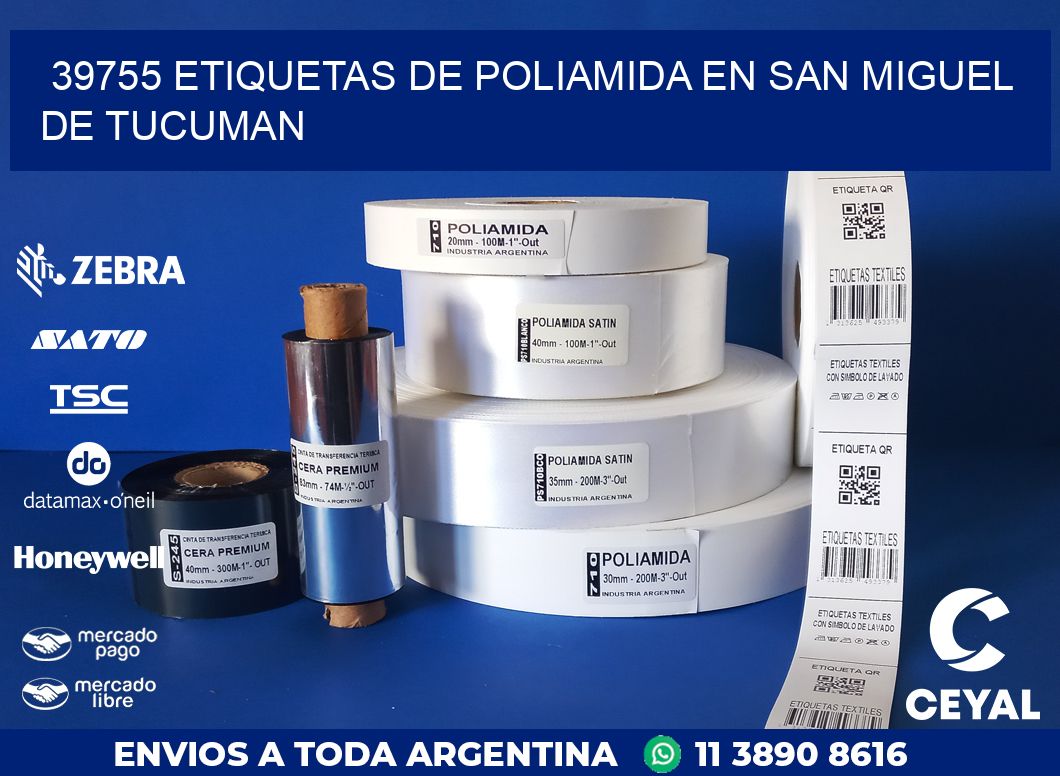 39755 ETIQUETAS DE POLIAMIDA EN SAN MIGUEL DE TUCUMAN