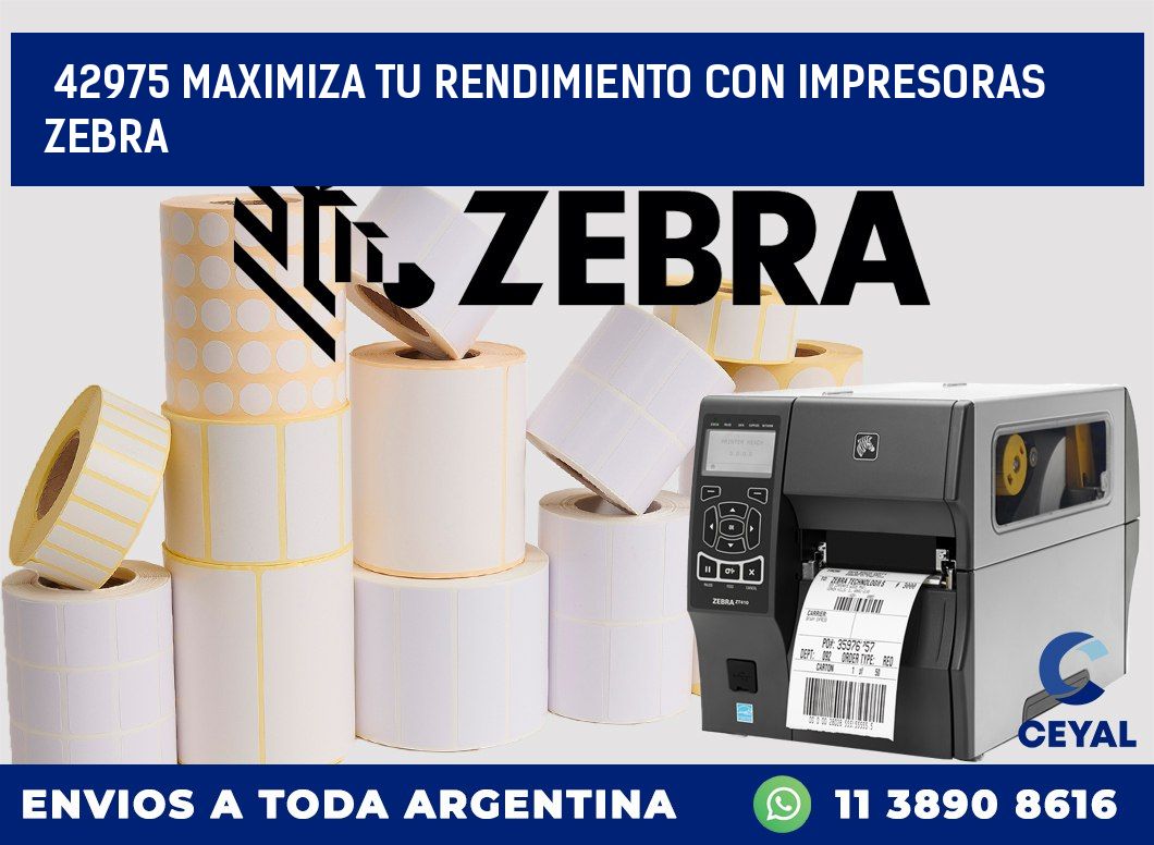 42975 MAXIMIZA TU RENDIMIENTO CON IMPRESORAS ZEBRA