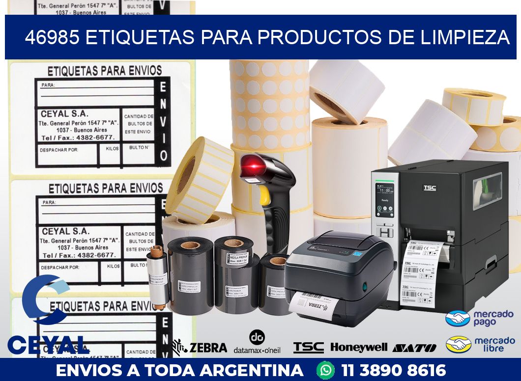 46985 ETIQUETAS PARA PRODUCTOS DE LIMPIEZA