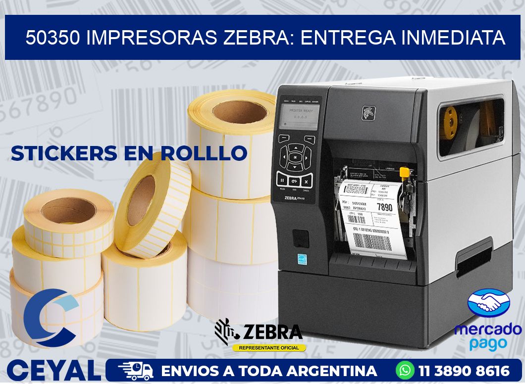 50350 IMPRESORAS ZEBRA: ENTREGA INMEDIATA