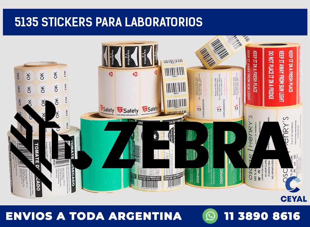 5135 STICKERS PARA LABORATORIOS