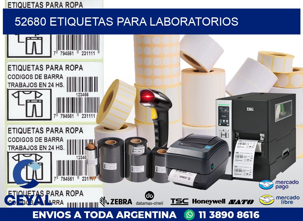 52680 ETIQUETAS PARA LABORATORIOS