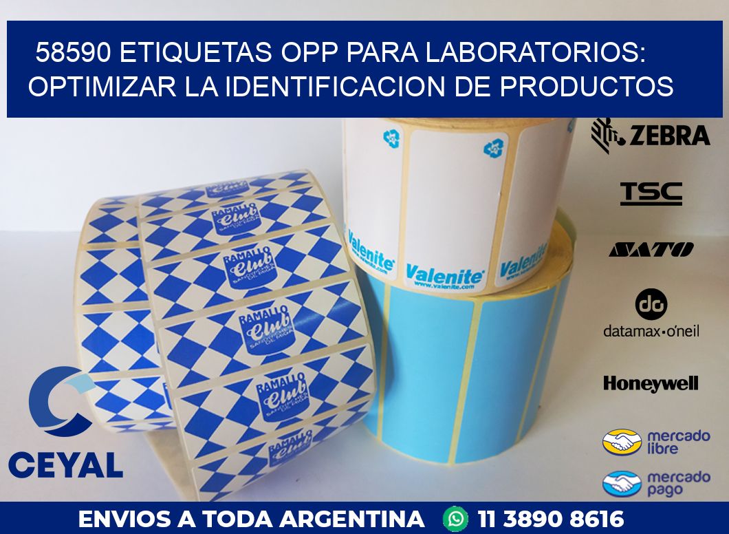 58590 ETIQUETAS OPP PARA LABORATORIOS: OPTIMIZAR LA IDENTIFICACION DE PRODUCTOS