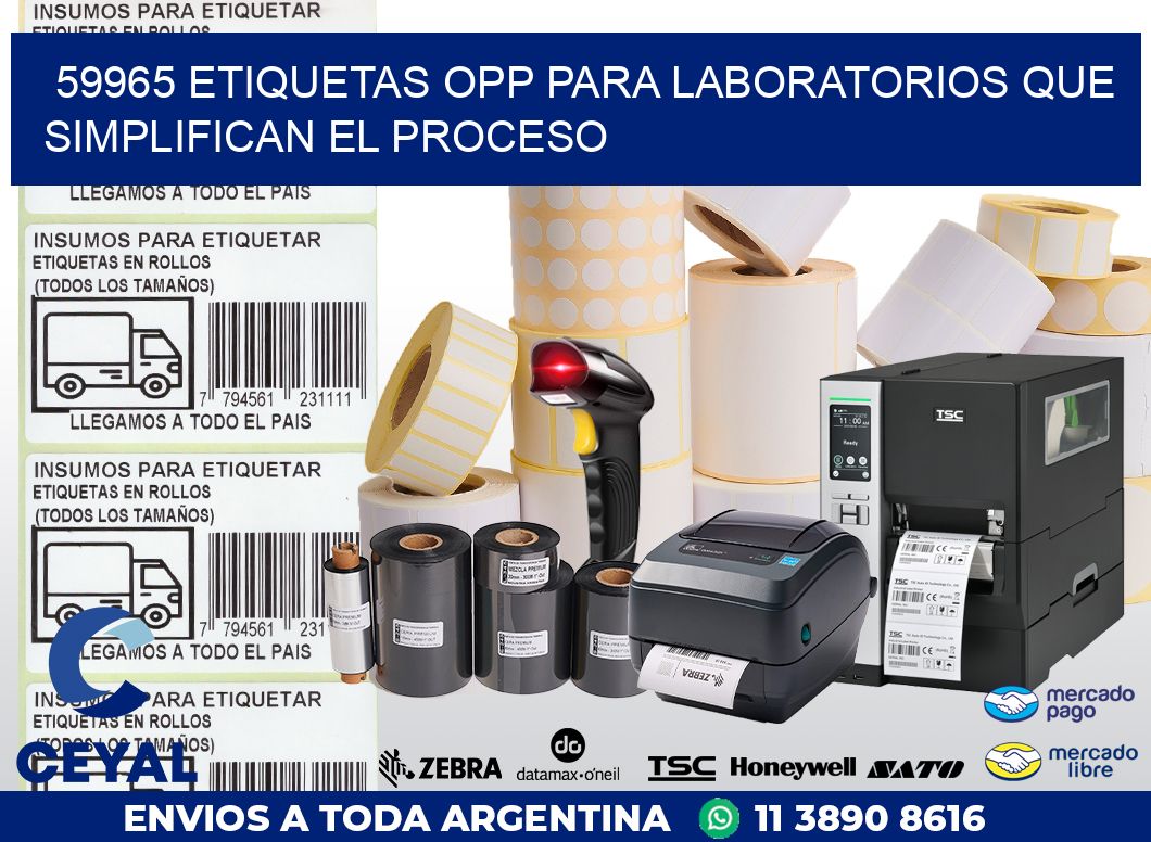 59965 ETIQUETAS OPP PARA LABORATORIOS QUE SIMPLIFICAN EL PROCESO