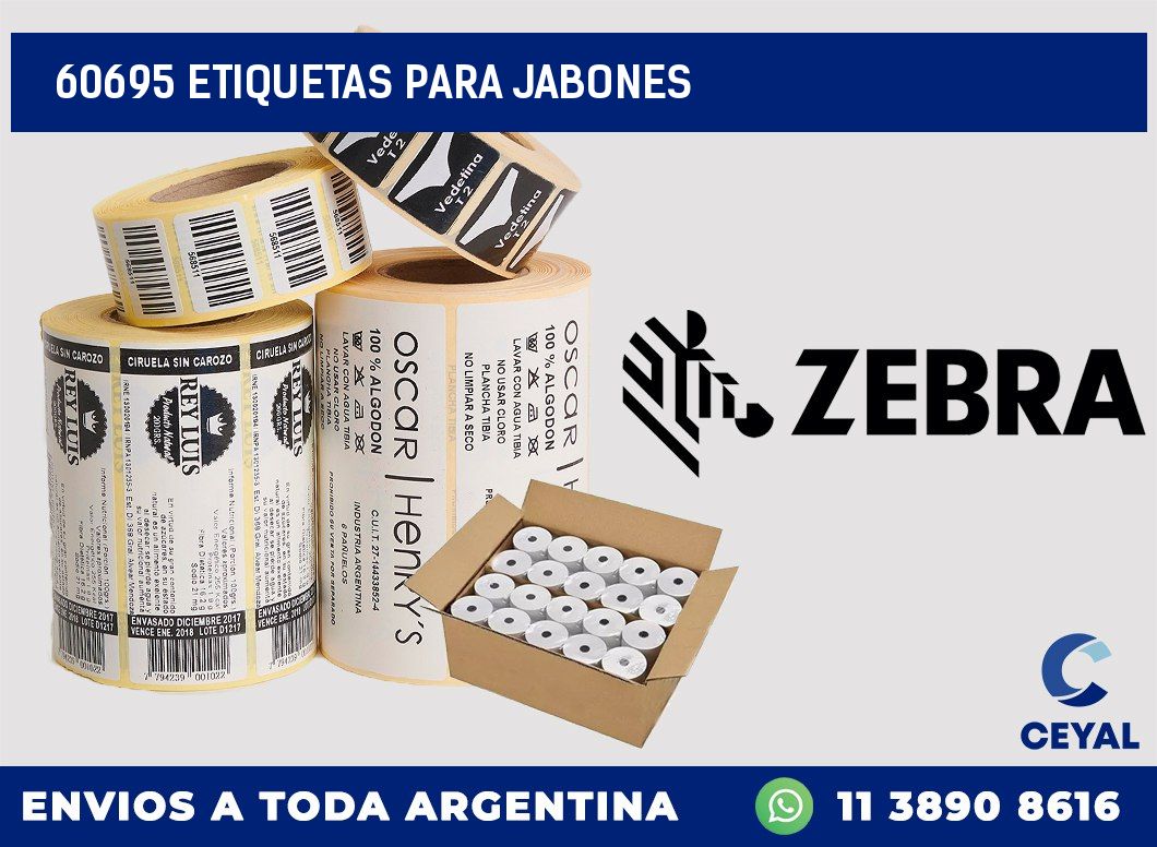 60695 ETIQUETAS PARA JABONES