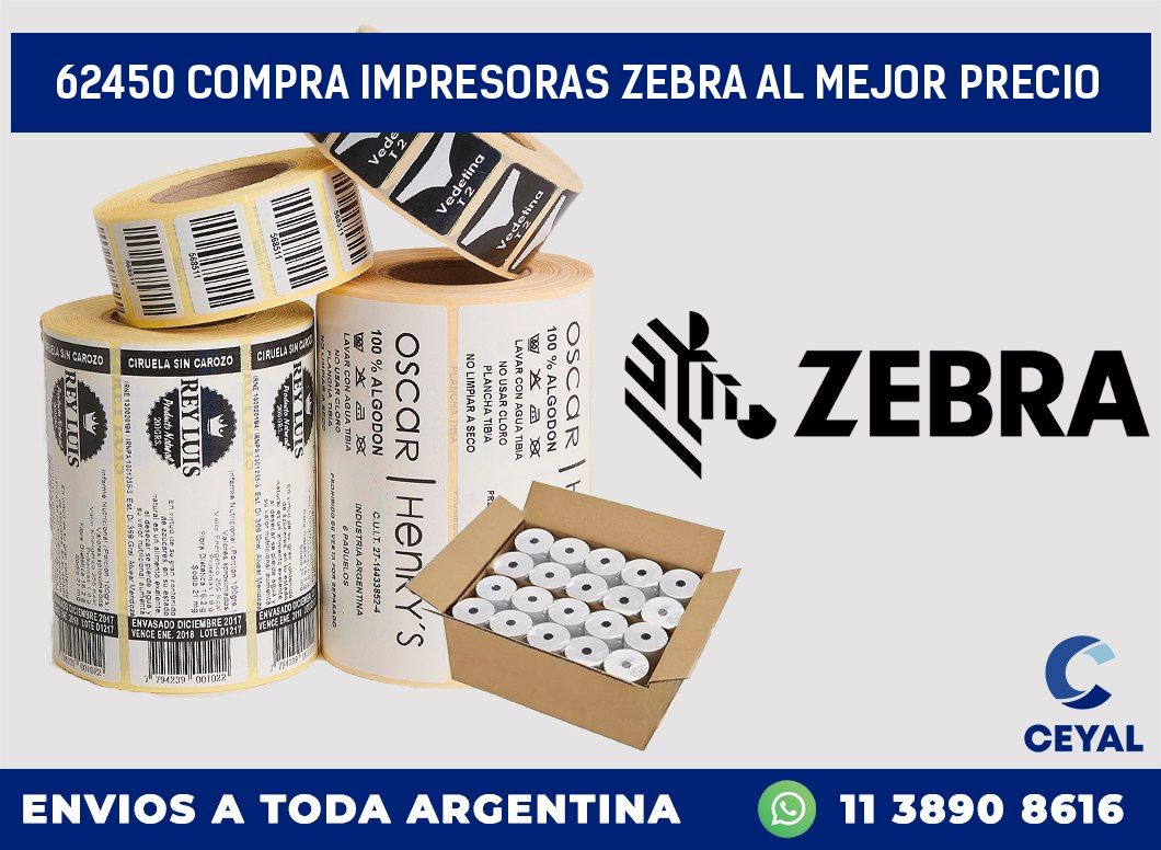 62450 COMPRA IMPRESORAS ZEBRA AL MEJOR PRECIO