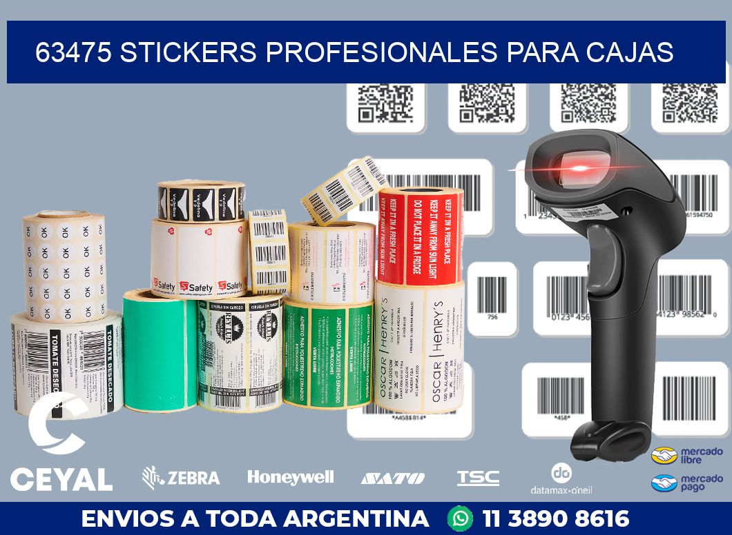 63475 STICKERS PROFESIONALES PARA CAJAS