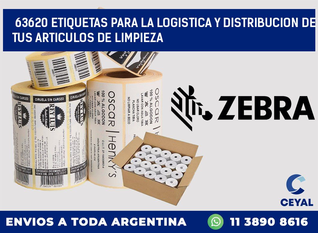 63620 ETIQUETAS PARA LA LOGISTICA Y DISTRIBUCION DE TUS ARTICULOS DE LIMPIEZA
