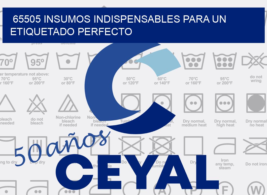 65505 INSUMOS INDISPENSABLES PARA UN ETIQUETADO PERFECTO