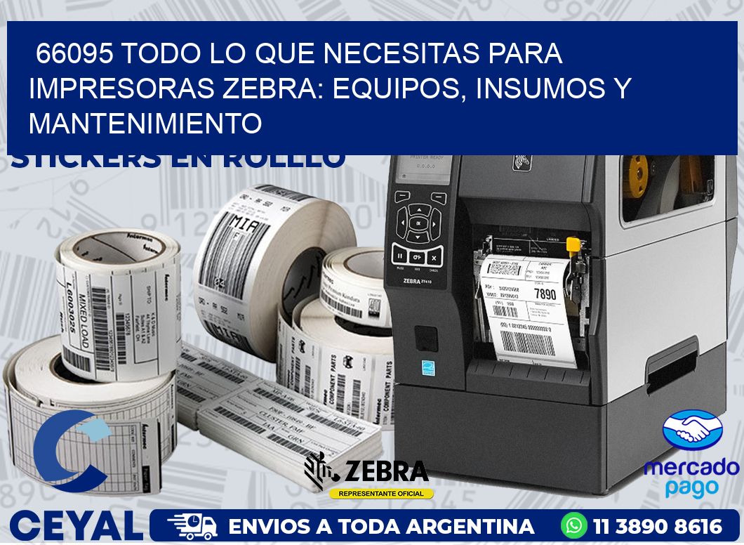 66095 TODO LO QUE NECESITAS PARA IMPRESORAS ZEBRA: EQUIPOS, INSUMOS Y MANTENIMIENTO