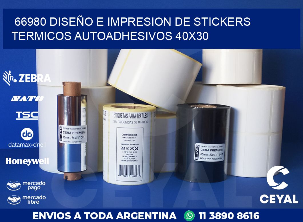 66980 DISEÑO E IMPRESION DE STICKERS TERMICOS AUTOADHESIVOS 40X30