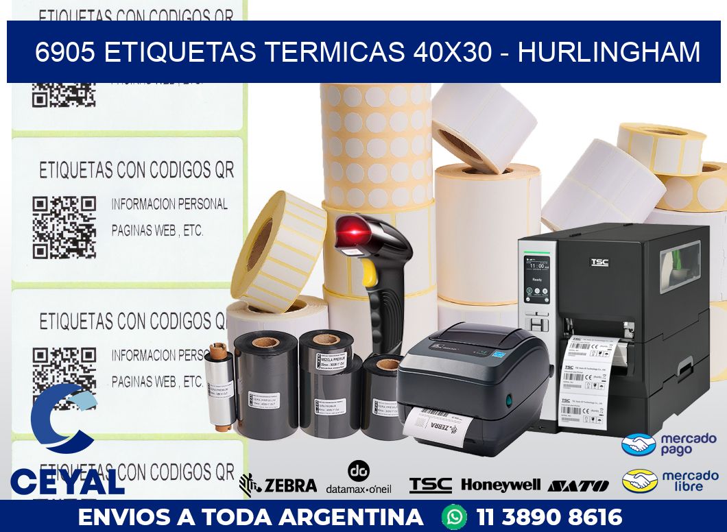 6905 ETIQUETAS TERMICAS 40X30 – HURLINGHAM