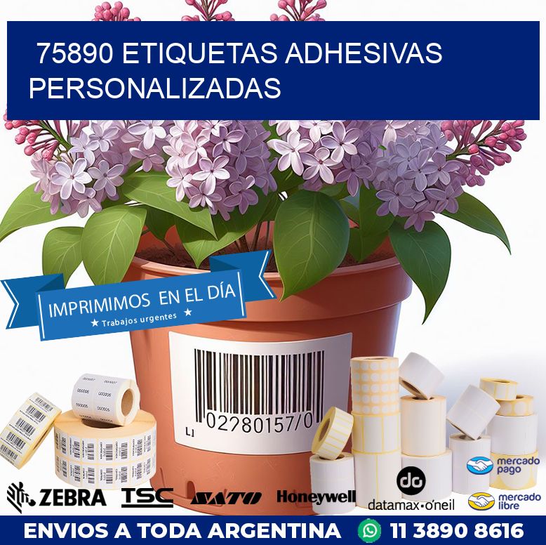 75890 ETIQUETAS ADHESIVAS PERSONALIZADAS