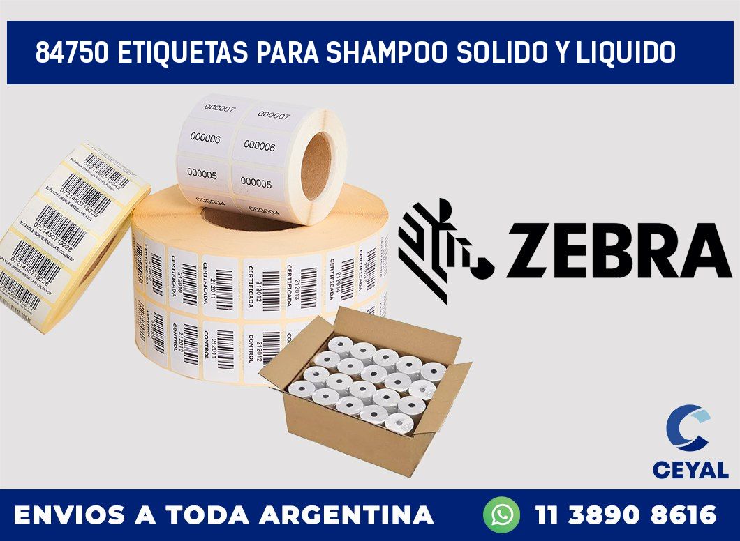 84750 ETIQUETAS PARA SHAMPOO SOLIDO Y LIQUIDO