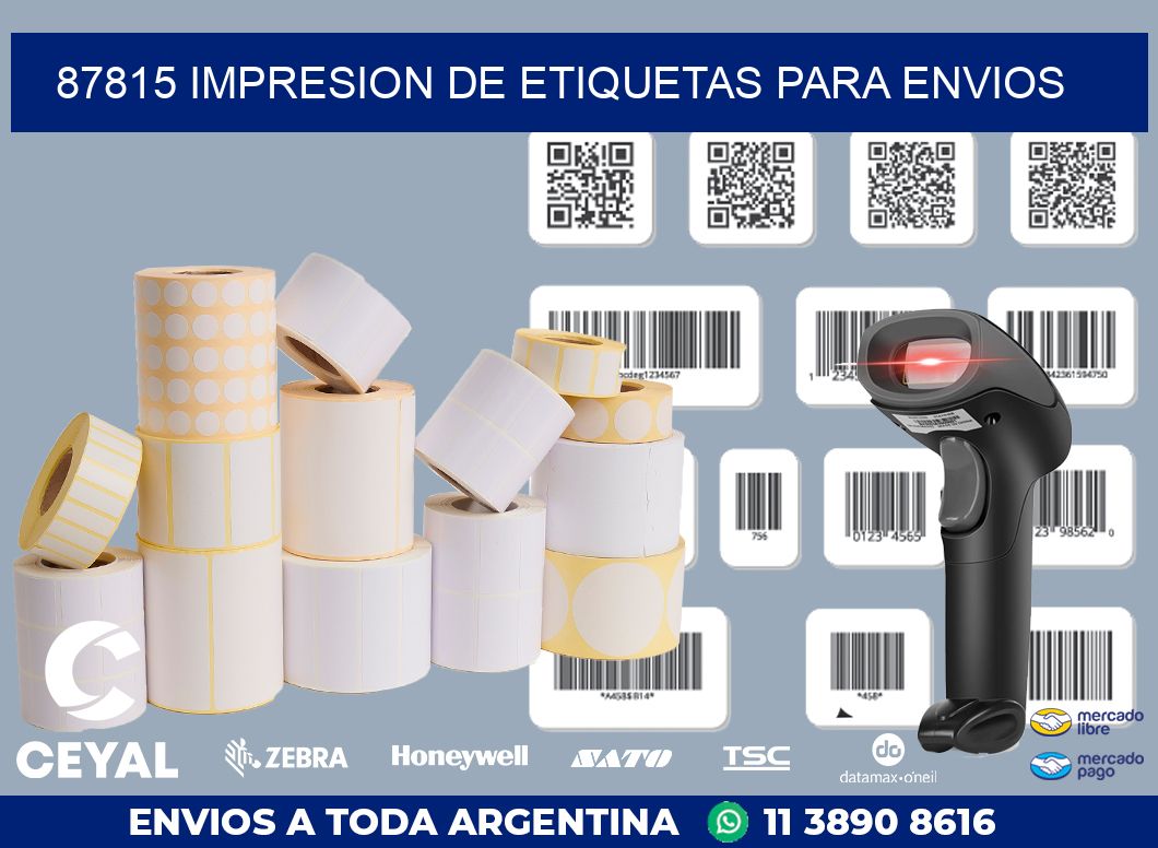 87815 IMPRESION DE ETIQUETAS PARA ENVIOS