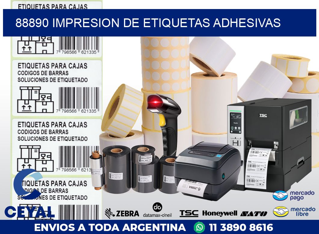 88890 IMPRESION DE ETIQUETAS ADHESIVAS