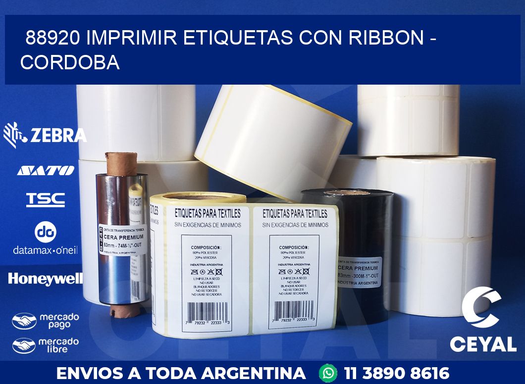 88920 IMPRIMIR ETIQUETAS CON RIBBON – CORDOBA