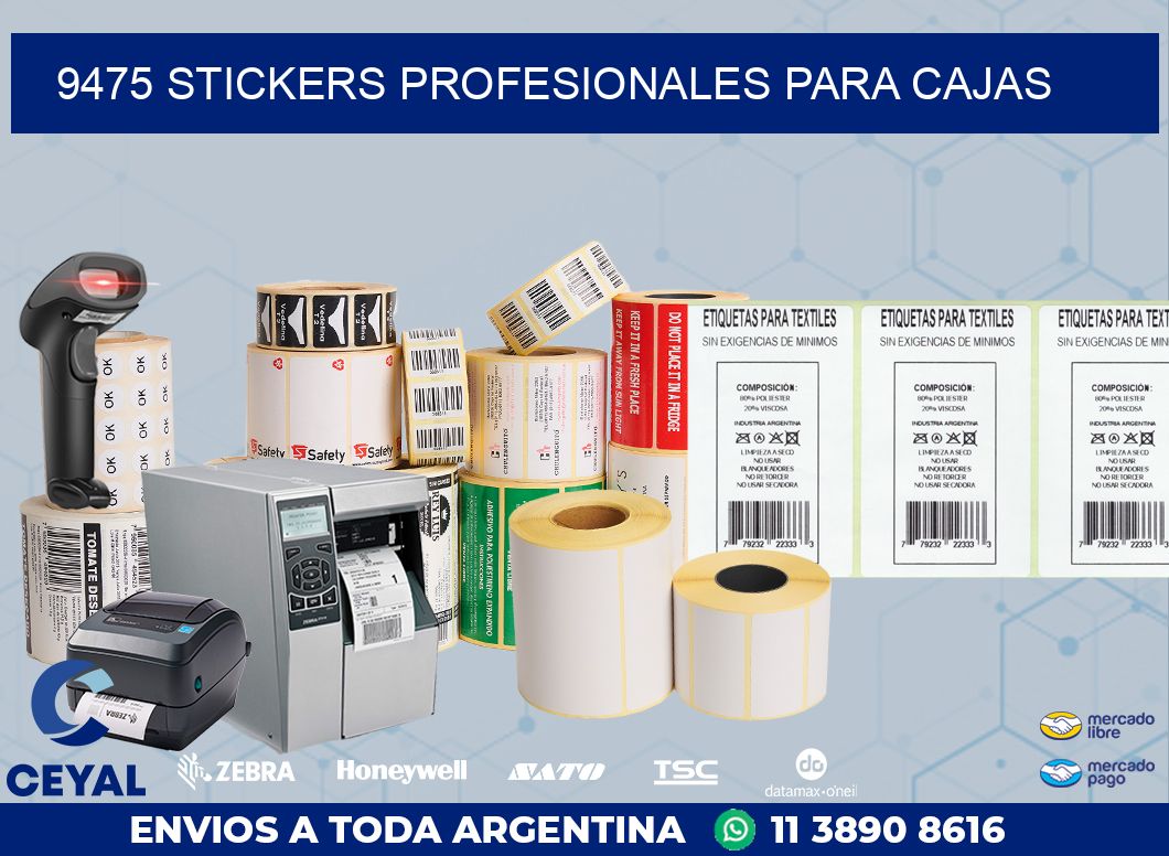 9475 STICKERS PROFESIONALES PARA CAJAS