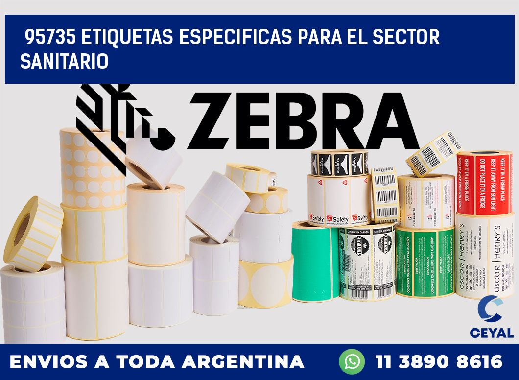 95735 ETIQUETAS ESPECIFICAS PARA EL SECTOR SANITARIO