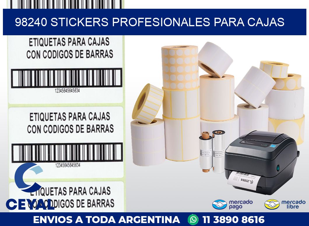 98240 STICKERS PROFESIONALES PARA CAJAS