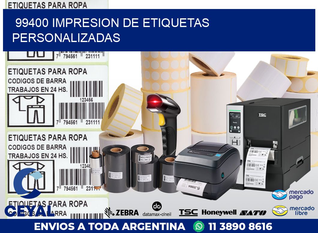 99400 IMPRESION DE ETIQUETAS PERSONALIZADAS