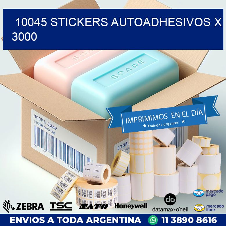 10045 STICKERS AUTOADHESIVOS X 3000