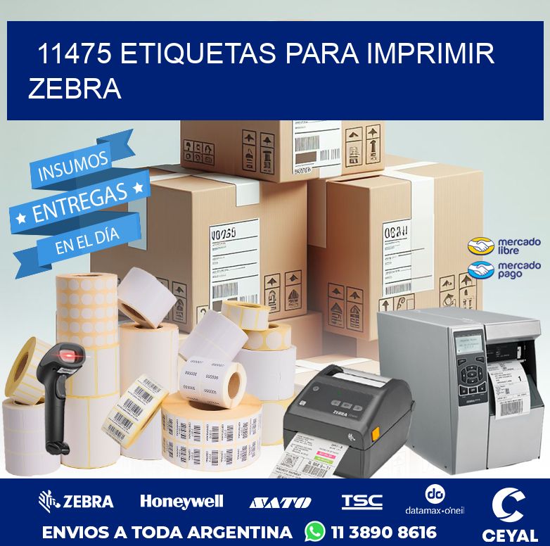 11475 ETIQUETAS PARA IMPRIMIR ZEBRA
